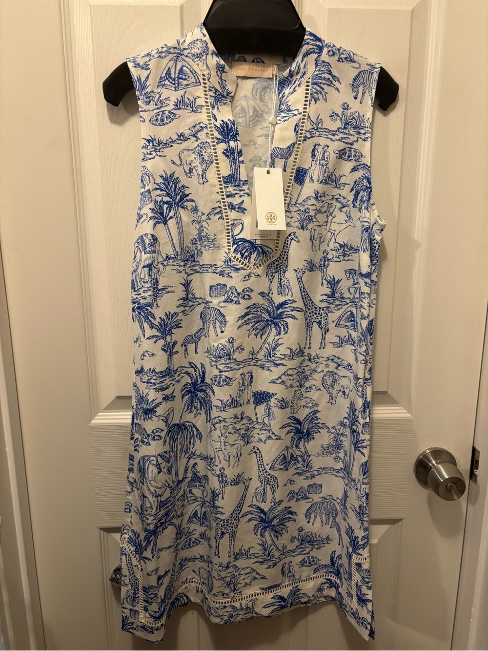 NWT Tory Burch Sleeveless Tunic Safari Print Dress
